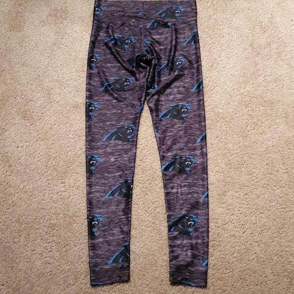 Ladies NFL Carolina Panthers Logo Leggings S - Picture 4 of 4